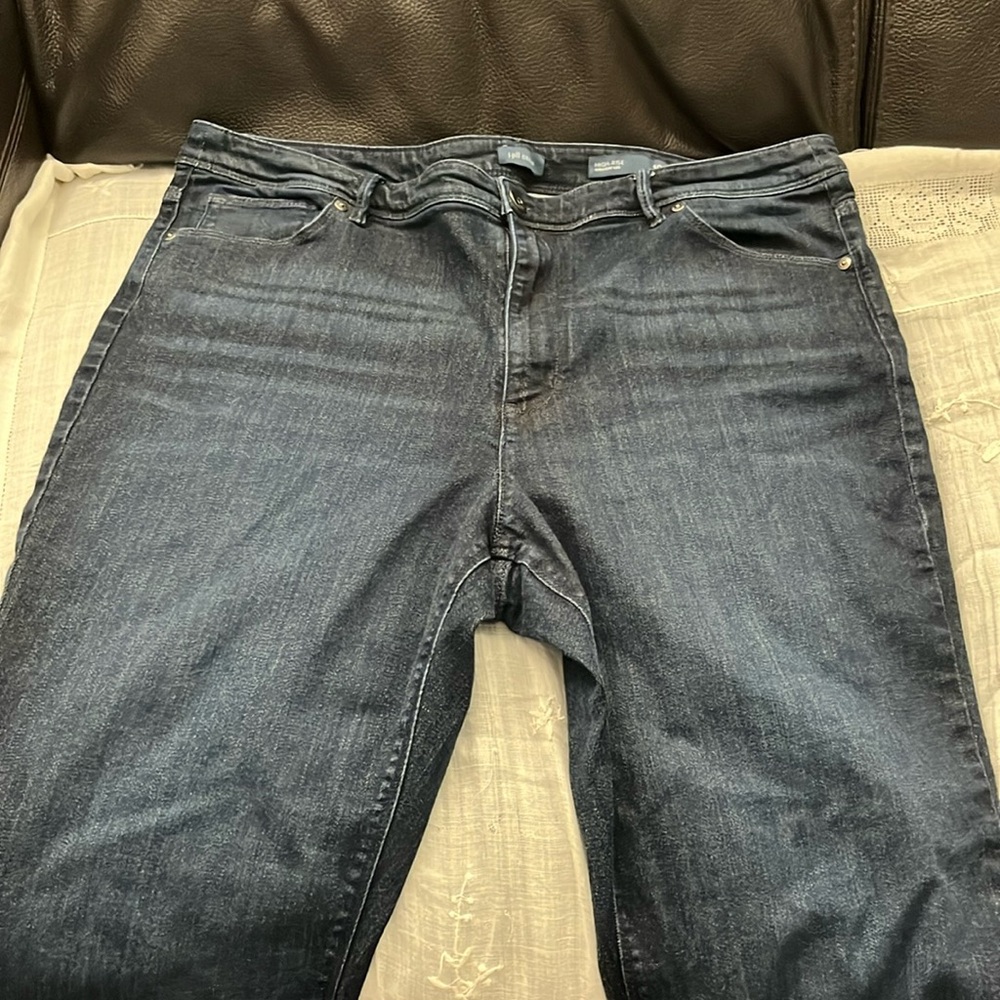 J.Jill  high-rise straight leg jeans